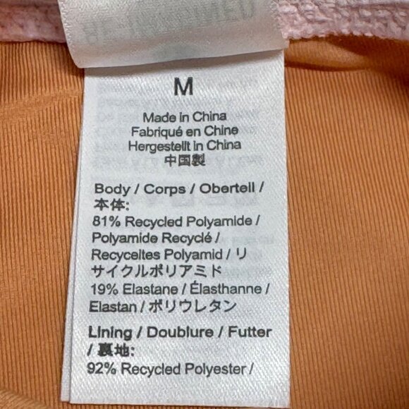 J.Crew Re-Imagined Pink Ribbed Bikini Bottoms M - Picture 4 of 5